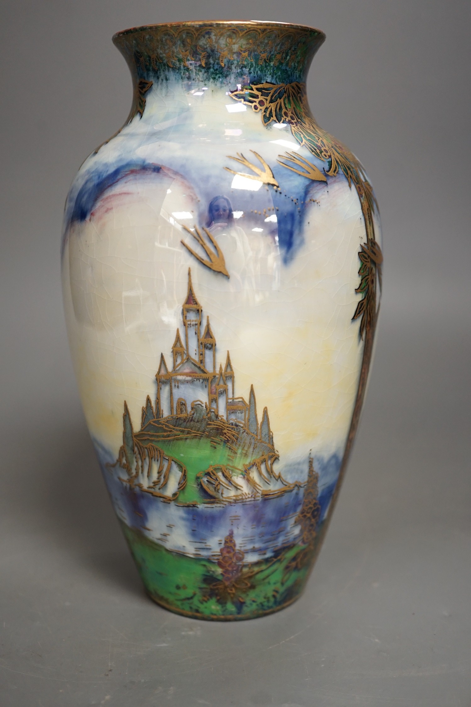 A Royal Worcester ‘Crown Ware’, lustre vase, CW.102, 20cm high